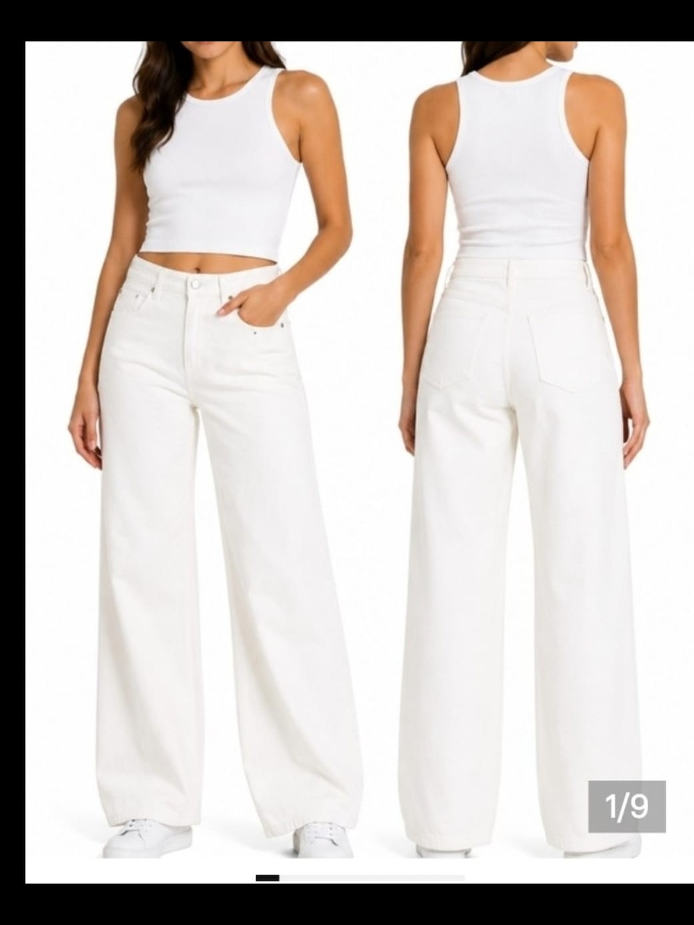 Commense White High-Rise Denim Jeans